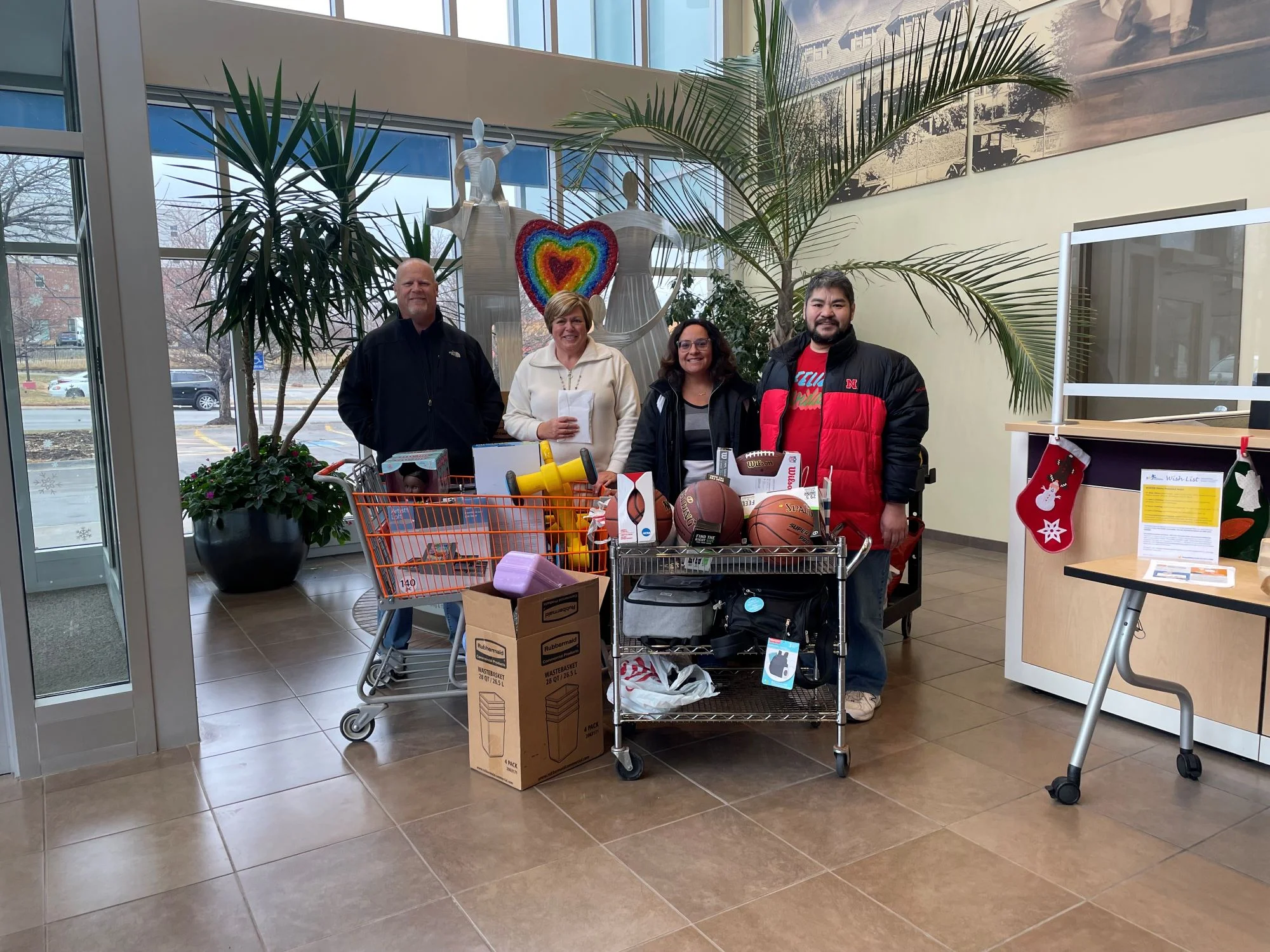 Viterra group donating items to a local charity. 